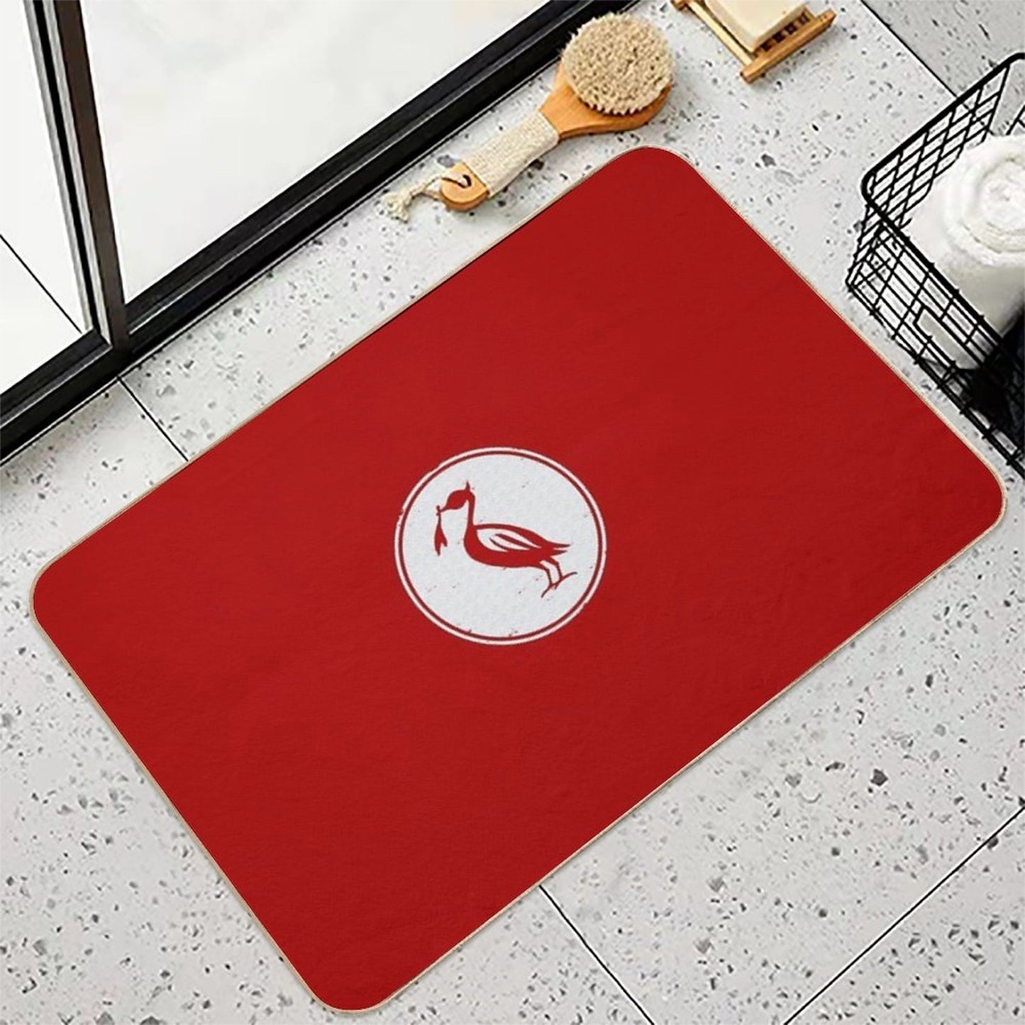 Retro Liverbird  Multi-Purpose Bath Mat