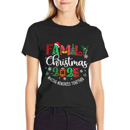 Family Christmas 2025 Matching Outfit Xmas Squad Santa Group  Relaxed-fit T-Shirt