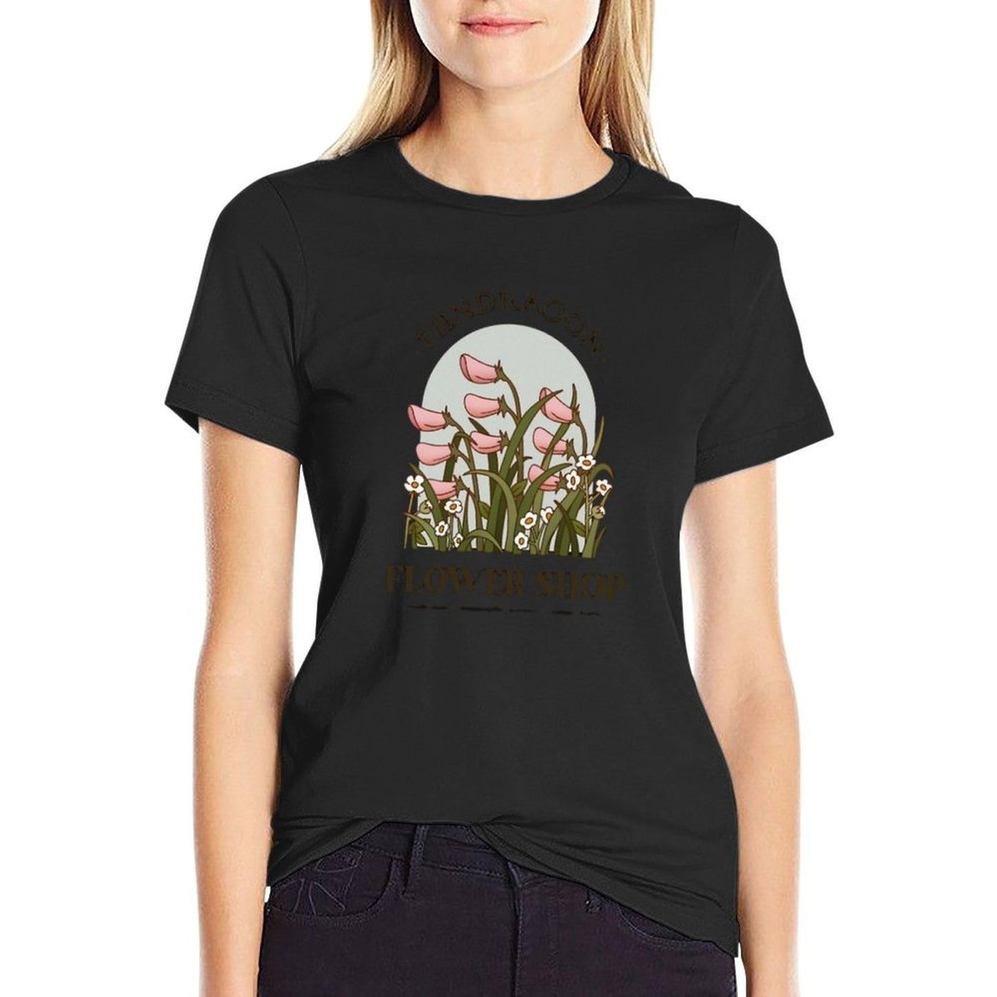 Pendragon Flower Shop - Howl's Moving Castle Inspired Design  Polyester Blend T-Shirt