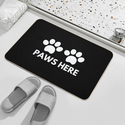 Paws Here  Rapid-Drying Bath Mat