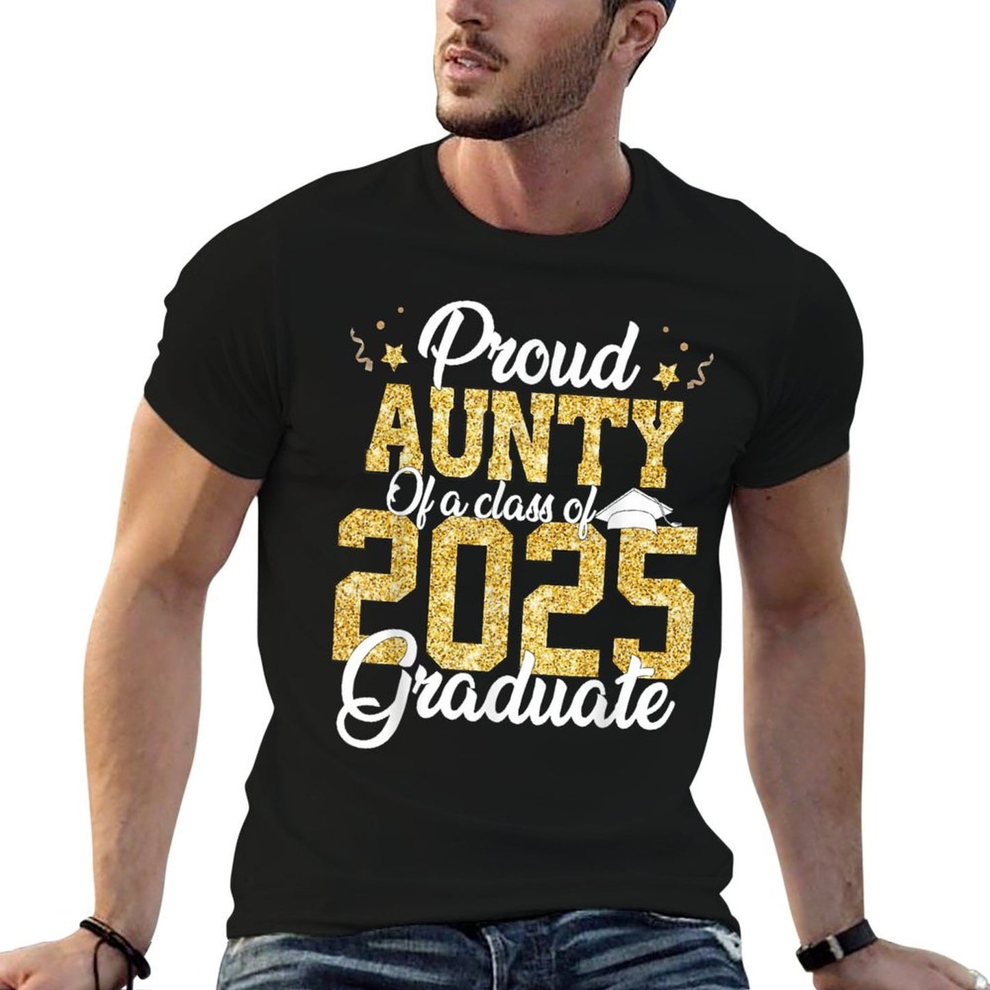 Proud Aunty Of A Class of 2025 Graduate Senior Graduation  Quick-drying T-Shirt
