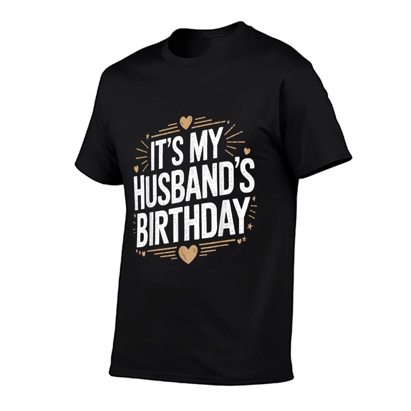 Distressed It's My Husband's Birthday Vintage Men Women  Stretchy T-Shirt