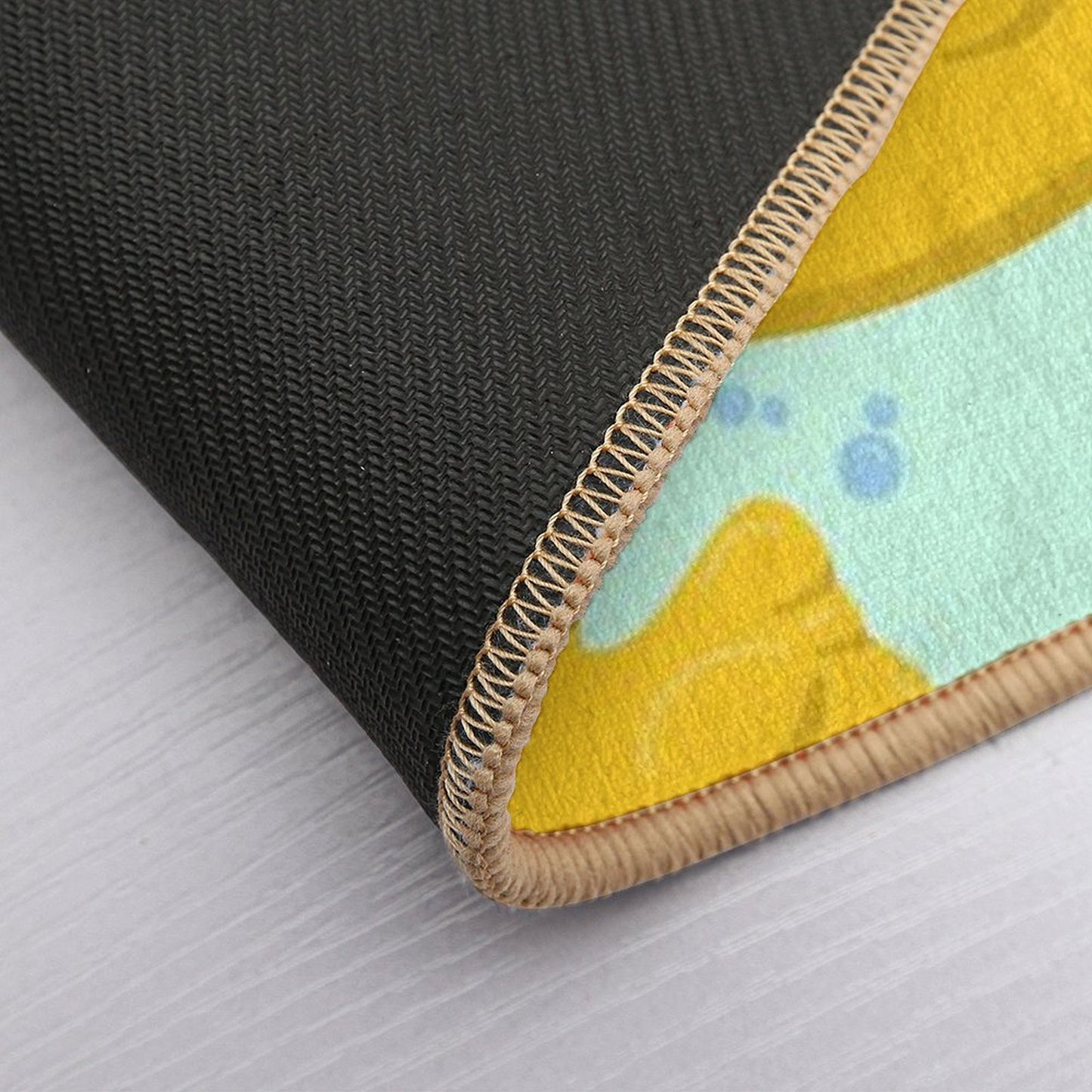 Rubber Duck Pattern with Bubbles  Absorbent Bath Mat