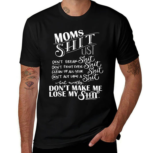 Mom Shit List Momlife Funny Mom Mothers Day  Breathable T-Shirt