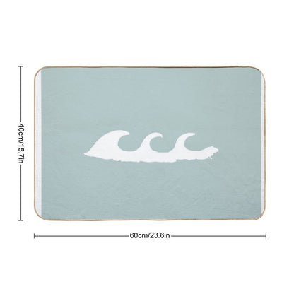 Waves  Dirt-Trapping Bath Mat