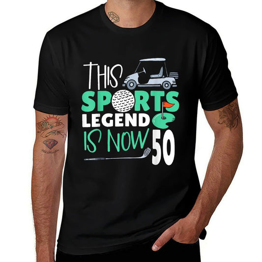 This Sports Legend Is Now 50, Golf Game 50th Birthday  Moisture-wicking T-Shirt