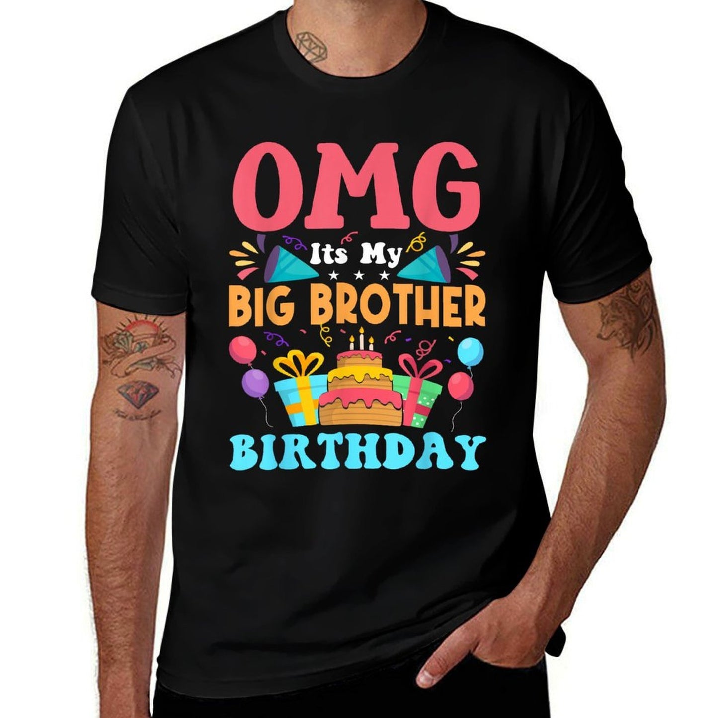 It's My Birthday Big Brother Gift Family Happy Birthday  Slim-fit Cut T-Shirt