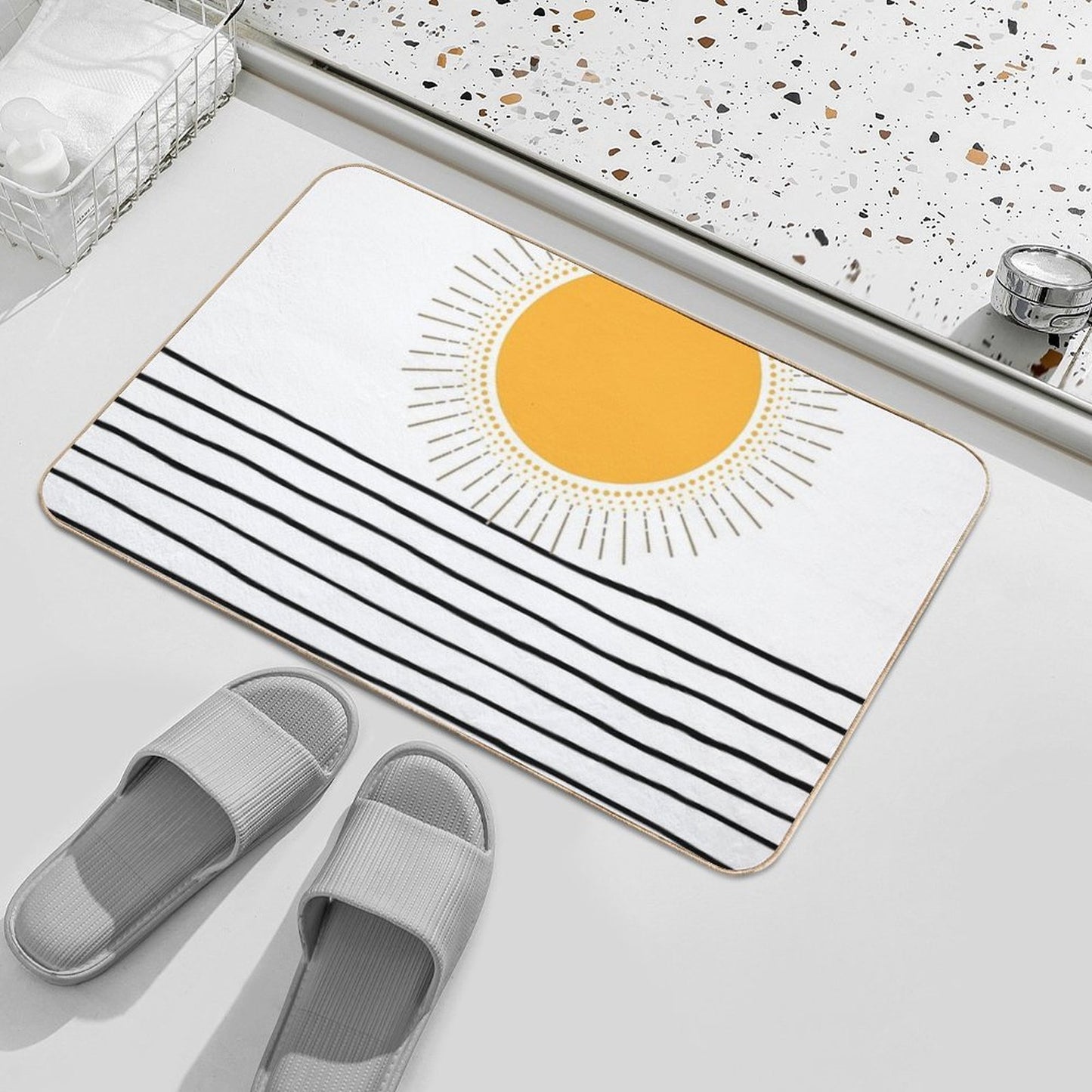Harmony of Sunrise  High-Traffic Bath Mat