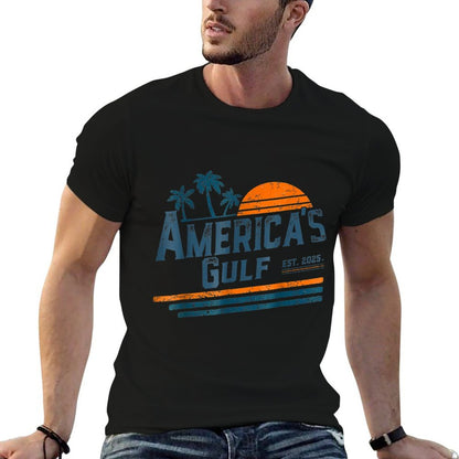 America's Gulf Est 2025 Retro Vintage Beach Comfortable T-Shirt