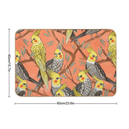 Cockatiel Fun  Long-Lasting Bath Mat