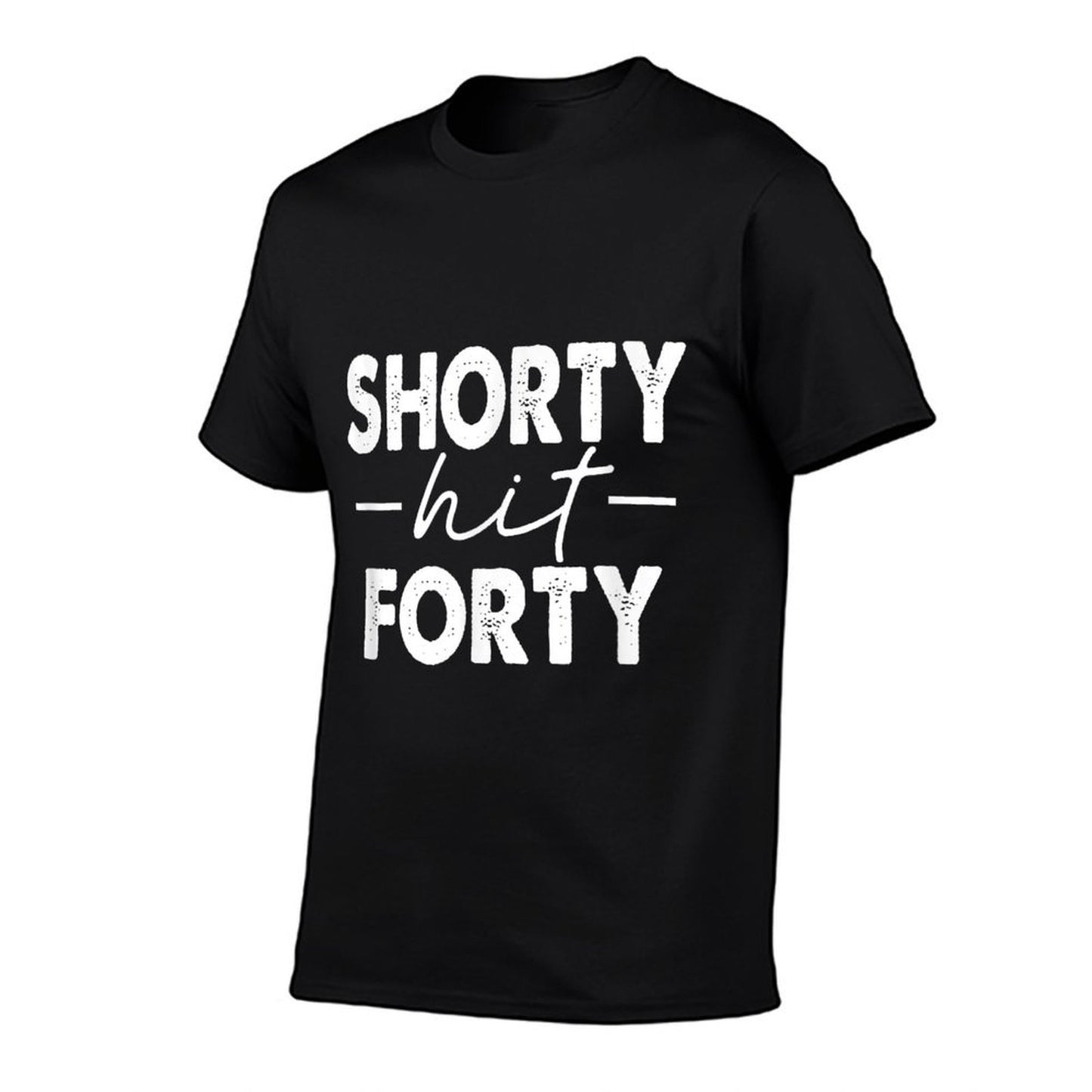 Shorty Hit Forty 40th Birthday for Women Her 40 Bday  Summer-ready Fabric T-Shirt