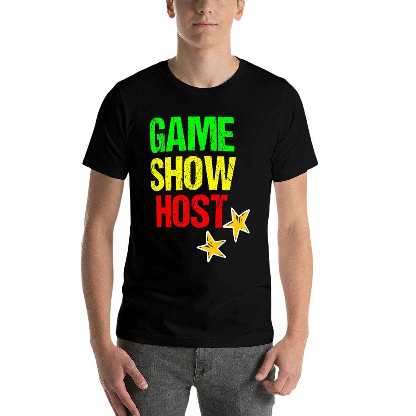 Game Show Host Board Game  Rolled Sleeves T-Shirt