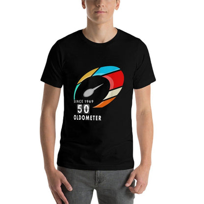 Oldometer 50th Birthday Funny 50 Year Old Comfortable T-Shirt