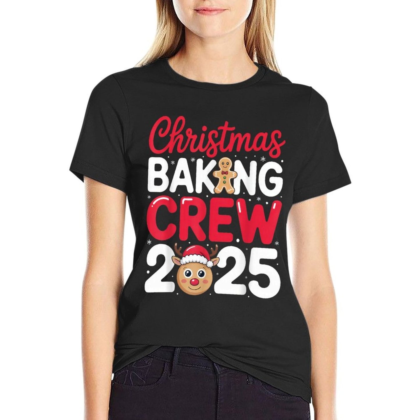 Christmas Baking Crew 2025 for Family Bakers Holiday Fun  Soft T-Shirt