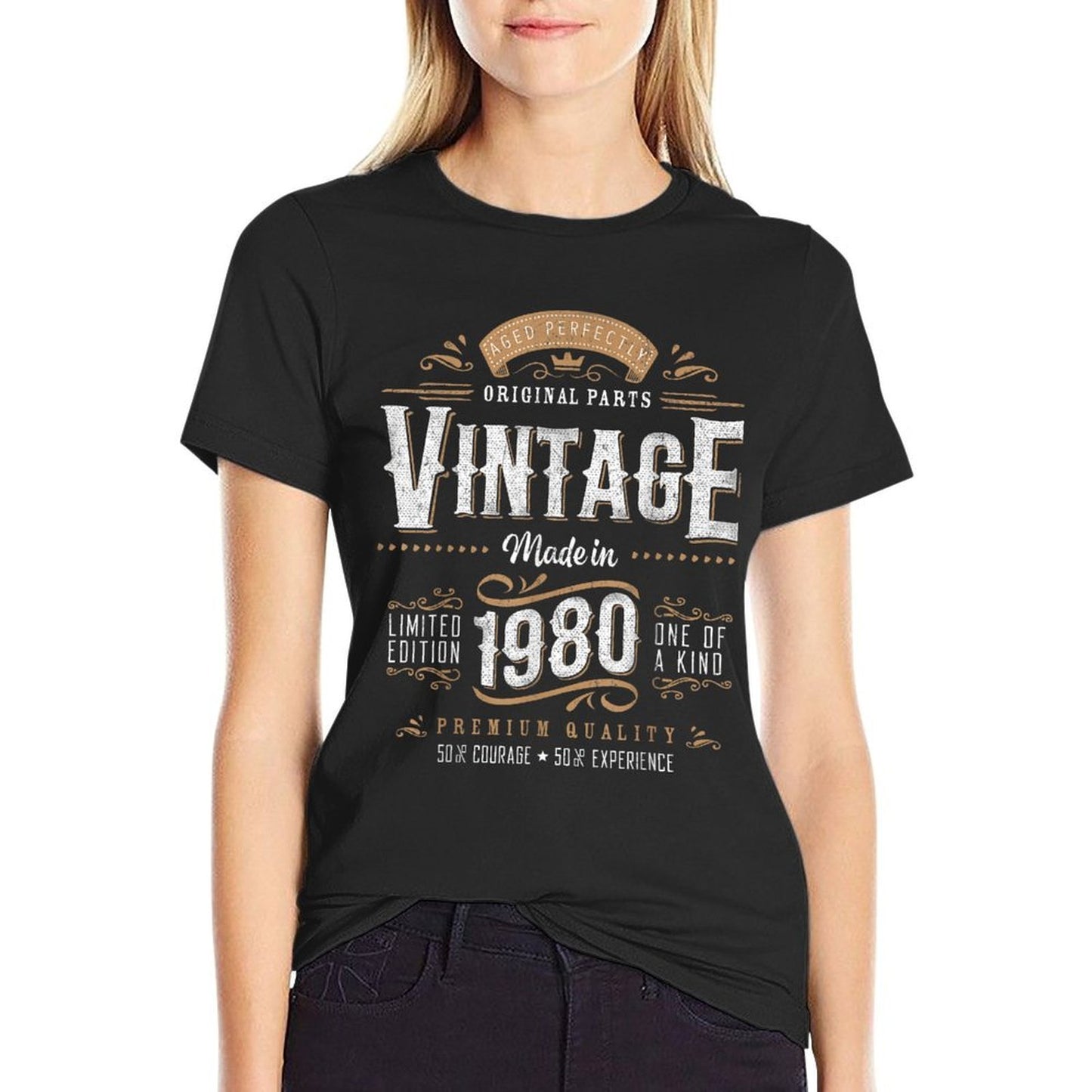 Vintage 1980 45th Birthday Gifts Women Men 45 Year Old  Eco-friendly Material T-Shirt
