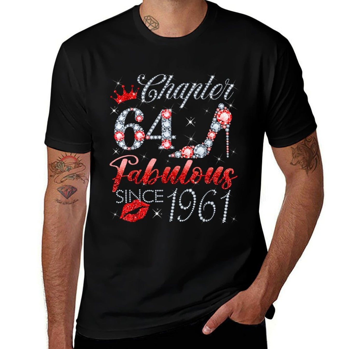 Chapter 64 Fabulous Since 1961 64 Years Old Women Girl  Slim-fit Cut T-Shirt