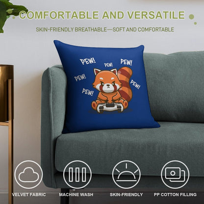 Red Panda Soft Durable Construction Throw Pillow