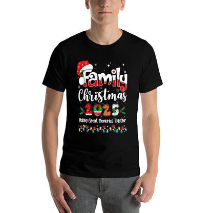 Family Christmas 2025 Matching Outfit Xmas Squad Santa  Relaxed-fit T-Shirt