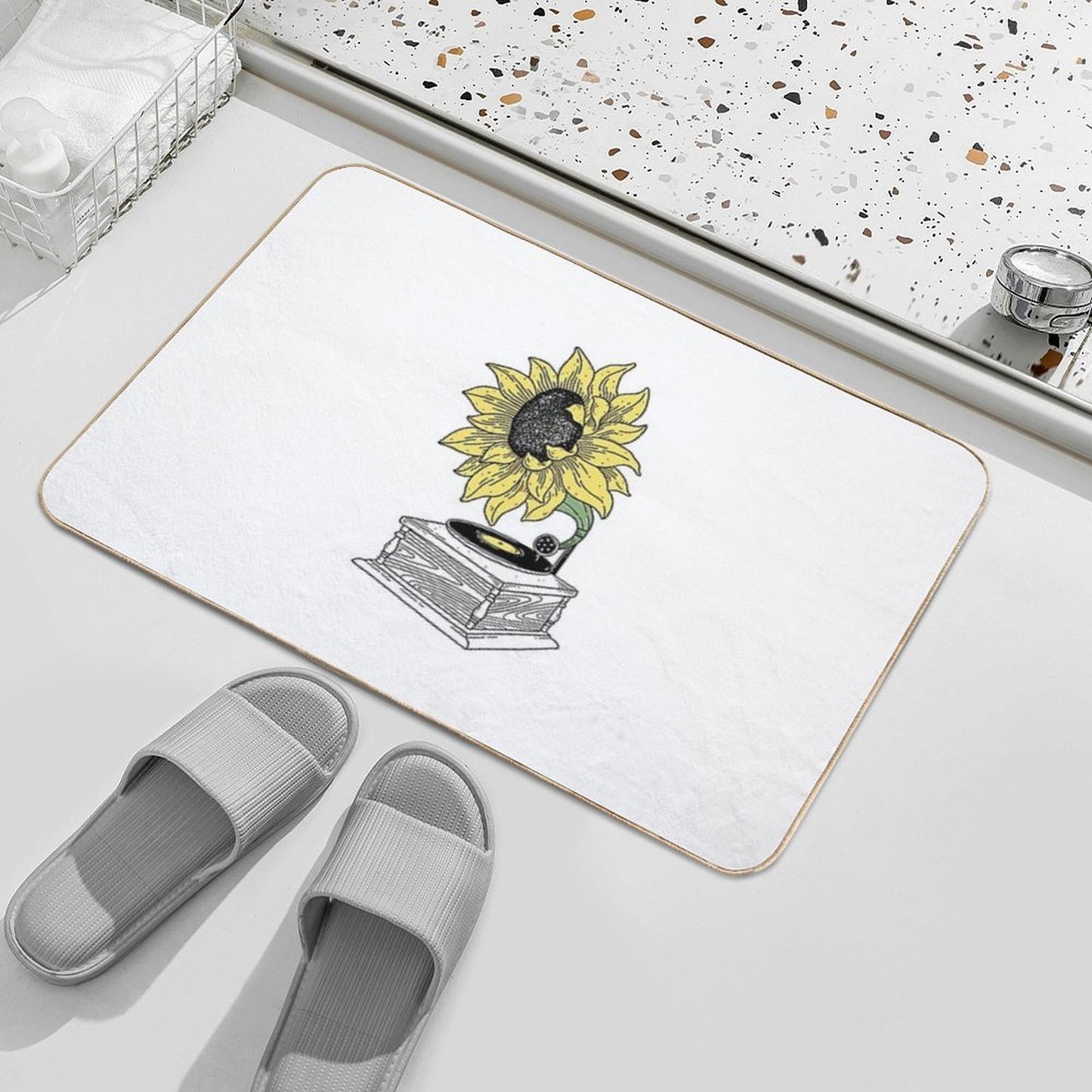 Singing in The Sun  Fade-Resistant Bath Mat