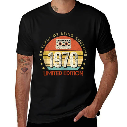 Vintage Made in 1970 Cassette Tape 50th Birthday 50years Old  Versatile T-Shirt