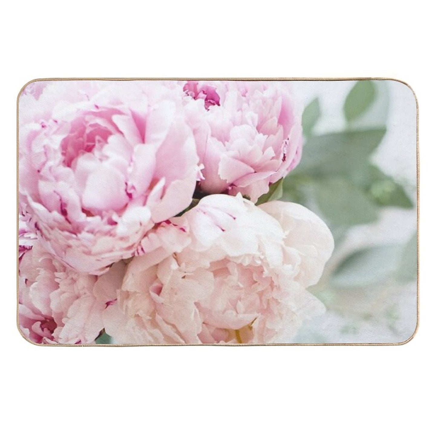 Peach  Absorbent Bath Mat