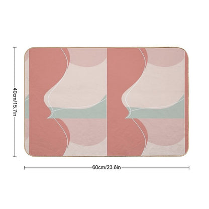 Positive And Happy  Repositionable Bath Mat