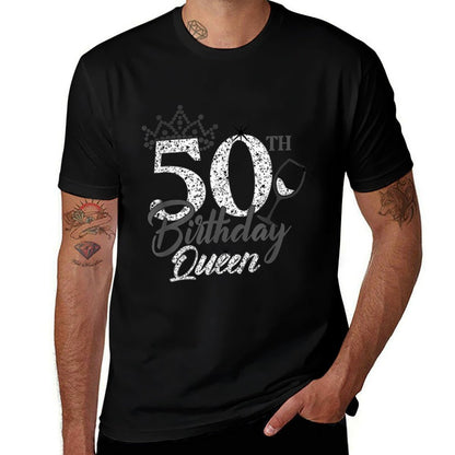 Stepping Into My 50th Birthday Queen Gift for Her Woman Birt  Quick-drying T-Shirt