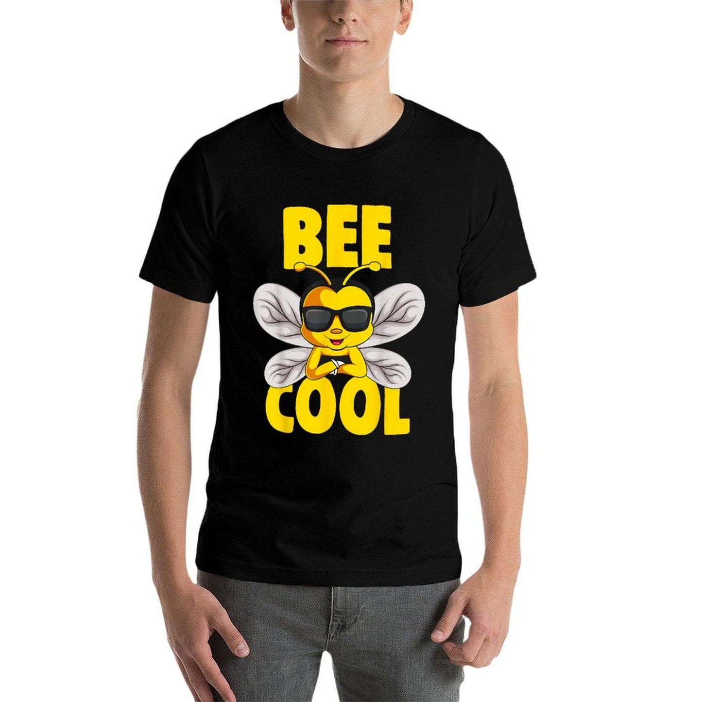 Bee Cool Bumble Bee Boys Girls Kids  Fade-proof Color T-Shirt