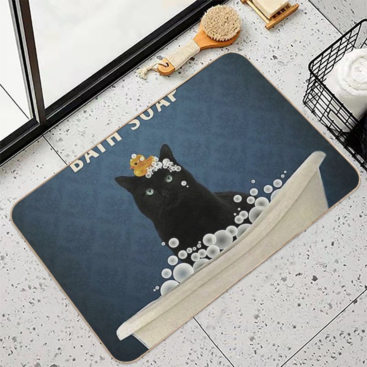 Black Company Bath Cool Durable Bath Mat