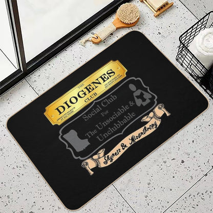 Mycroft Holmes - Diogenes Club - For The Unsociable & Unclubbable  Rapid-Drying Bath Mat