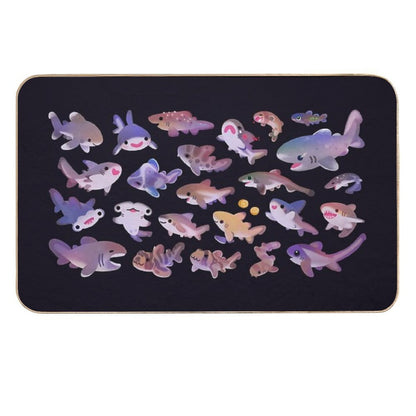 Shark Day 2  Odorless Bath Mat