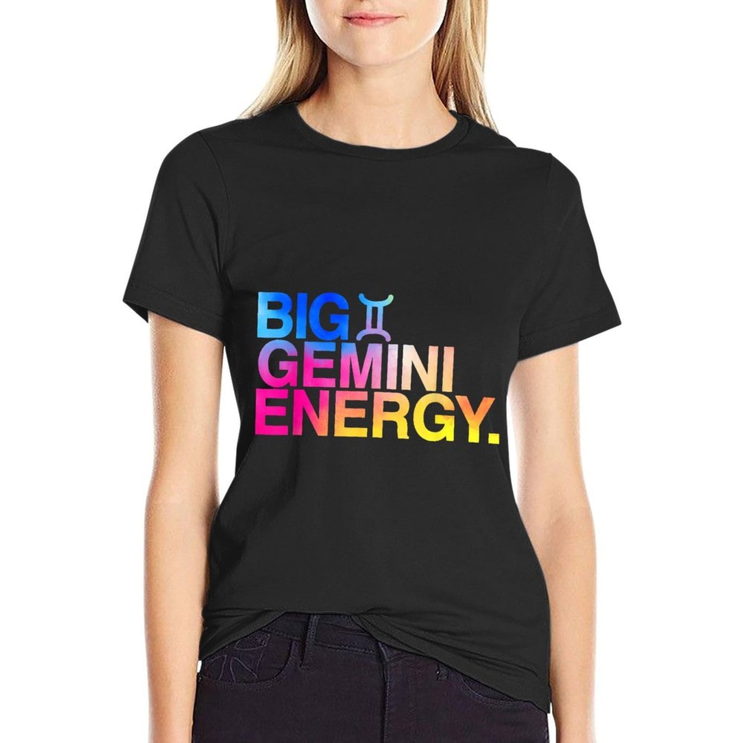Big Gemini Energy Zodiac Sign Astrology Birthday  Breathable T-Shirt