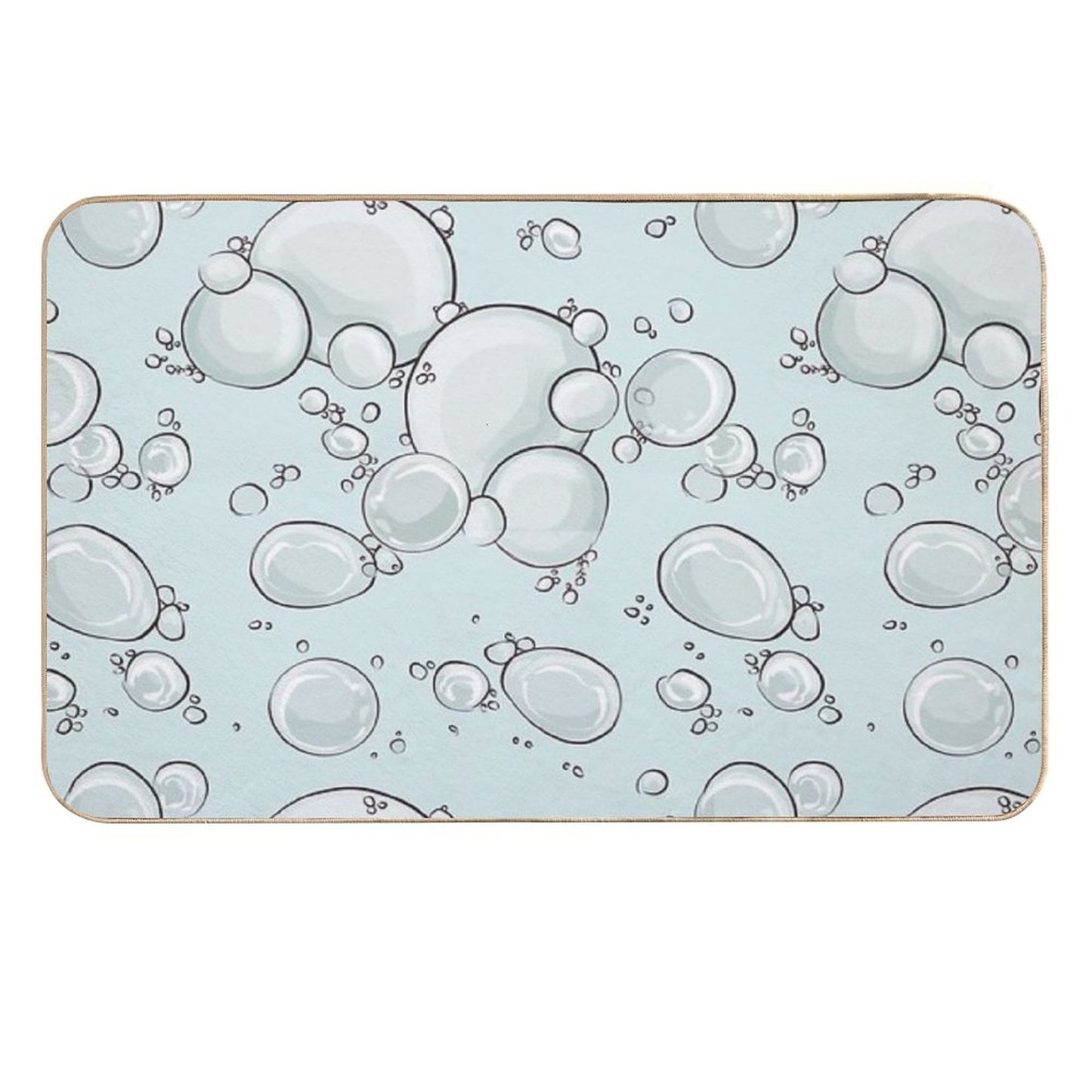Bubbles  Handmade  Soap  Absorbent Bath Mat