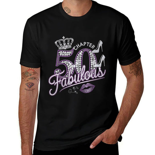 50th Birthday Decorations for Women Chapter 50 Fabulous  Versatile T-Shirt