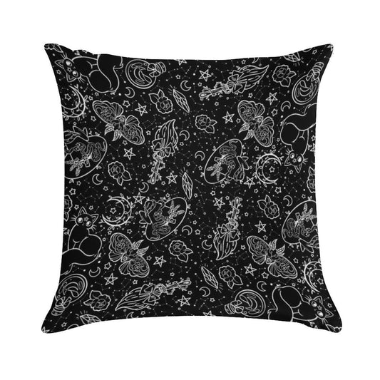 Witch Essentials Pattern Soft High-Density Material Throw Pillow