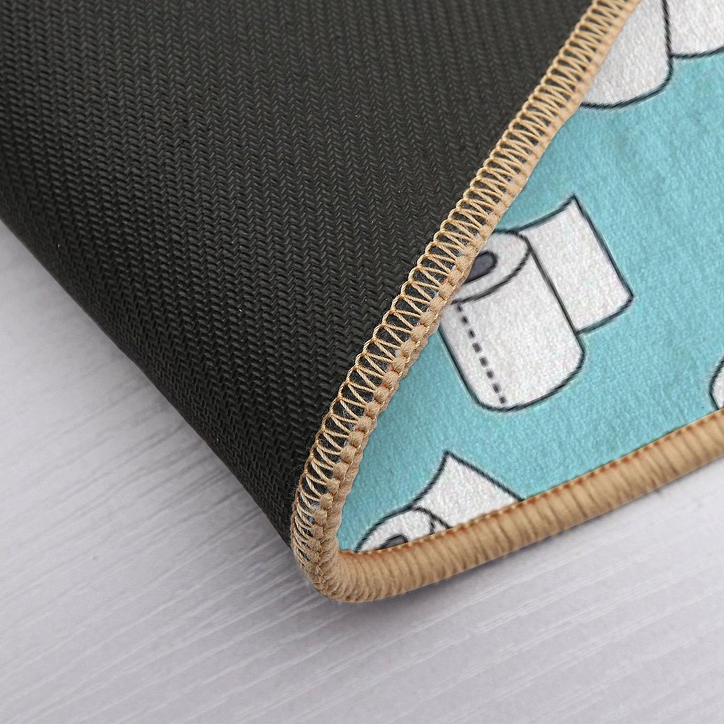 Doodle Pattern. Toilet Paper  Rapid-Drying Bath Mat