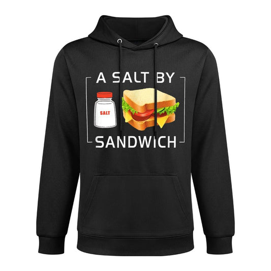 A Salt by Sandwich Guy Throws Funny Assault Sub Joke Meme Relaxed Fit Hoodie