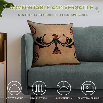 Crow-The Shapeshifter Soft Style Accent Throw Pillow