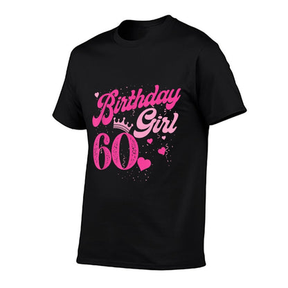 60th Birthday Girl Crown 60 Years Old Bday  Relaxed-fit T-Shirt