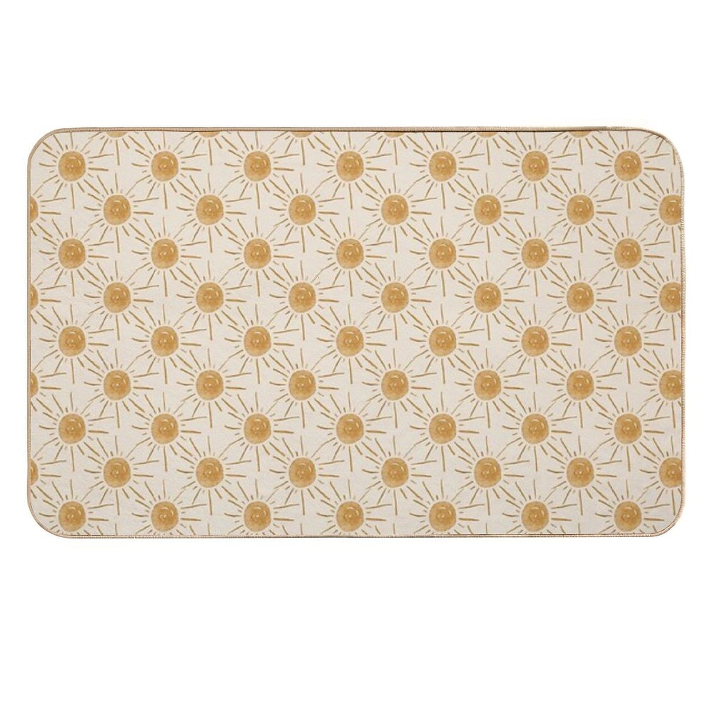 Golden Sun in Beige  Dirt-Trapping Bath Mat