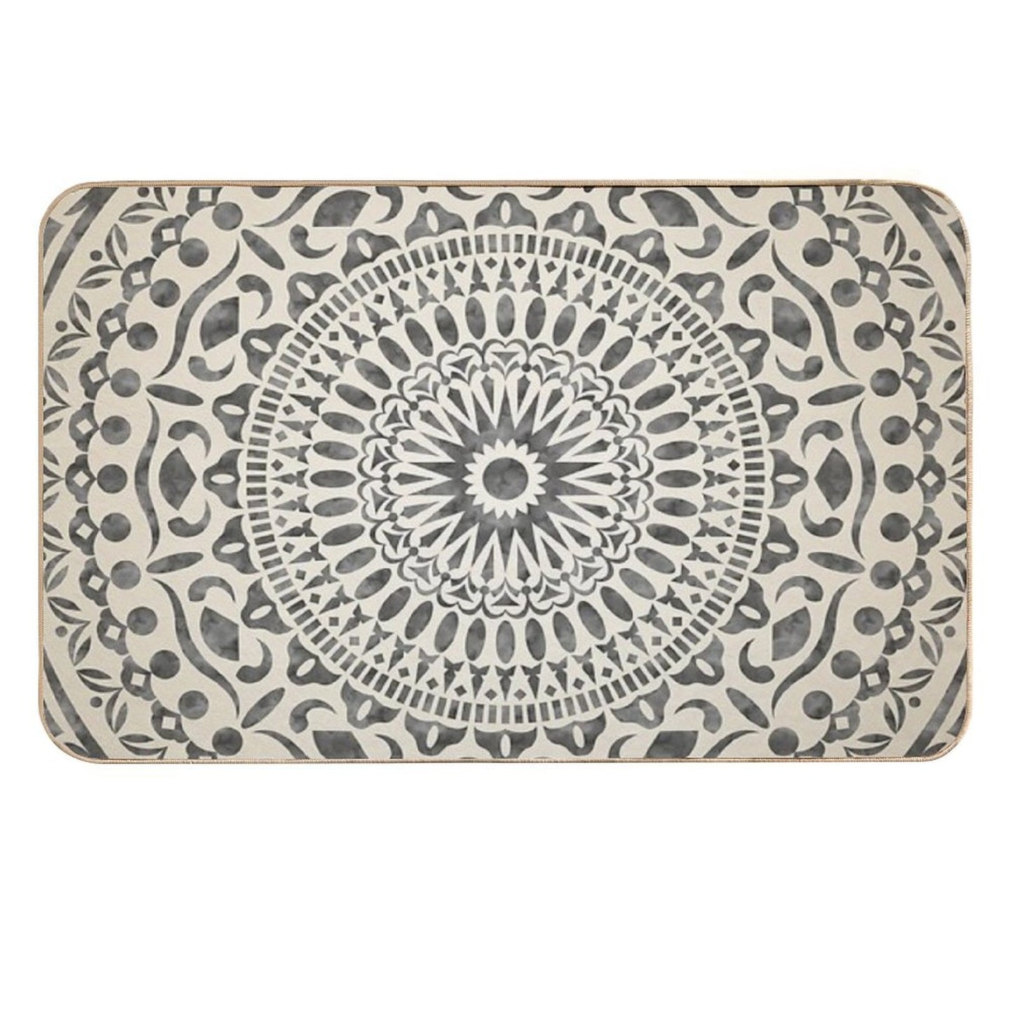 Watercolor Mandala Mandala5w  High-Traffic Bath Mat