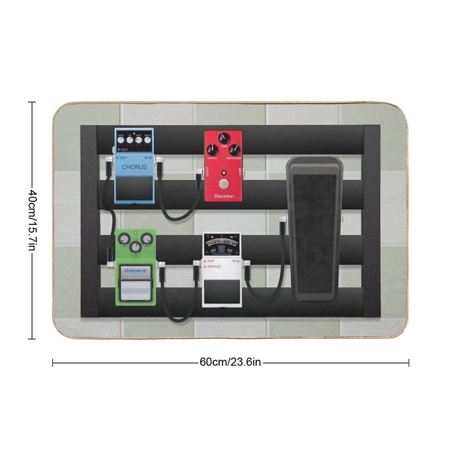 Guitar Pedalboard  Non-Slip Bath Mat