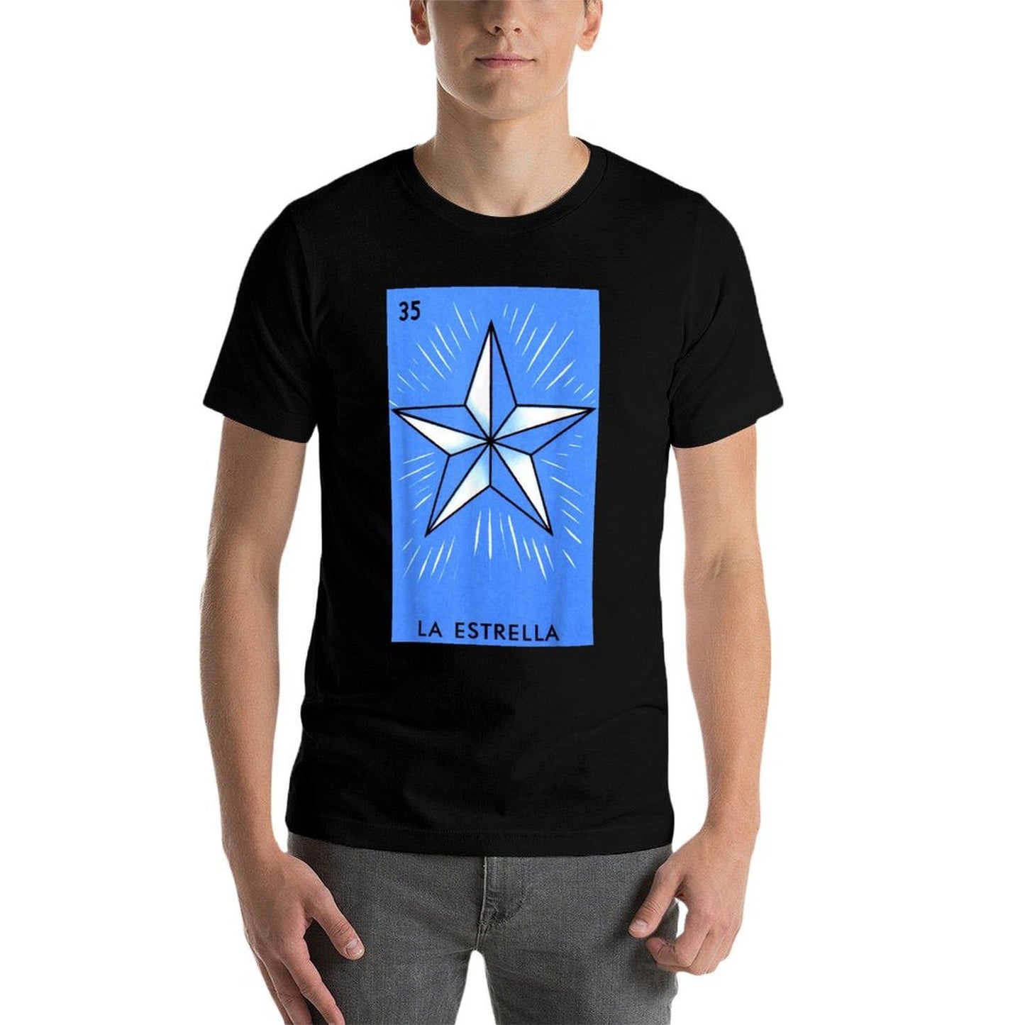 La Estrella Card Mexican Lottery Card  Fade-proof Color T-Shirt