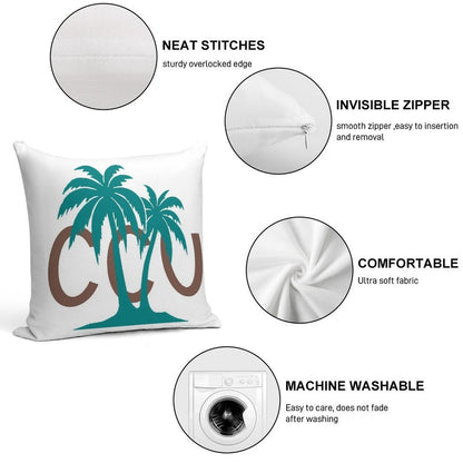 Coastal Carolina Soft Shrink-Resistant Throw Pillow