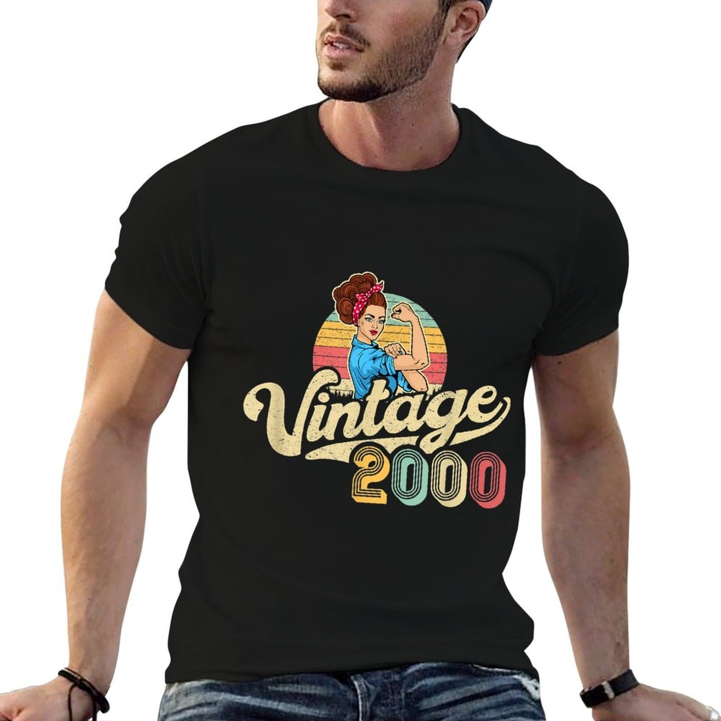 Vintage 2000 - 21 Years Old Gift - 21st Birthday  Durable T-Shirt