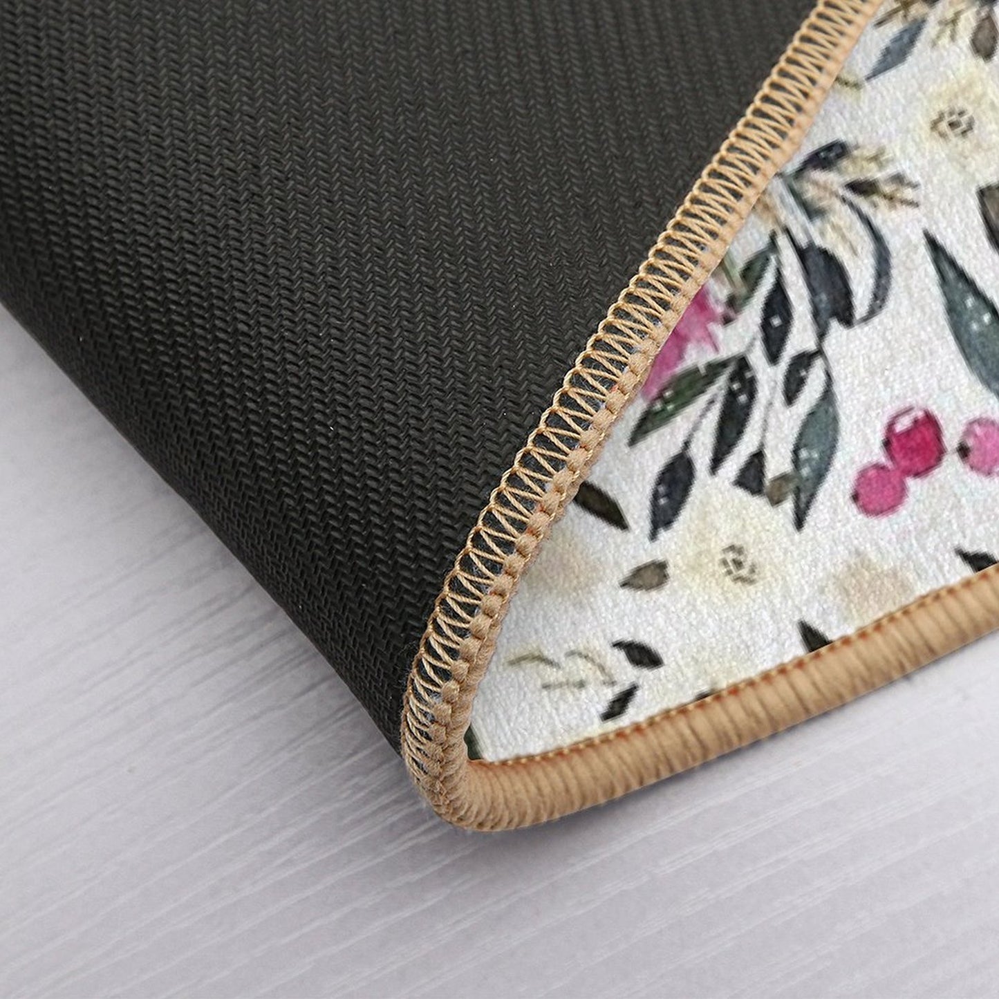 Beautiful Colorful Floral Watercolor Pattern  Anti-Trip Bath Mat