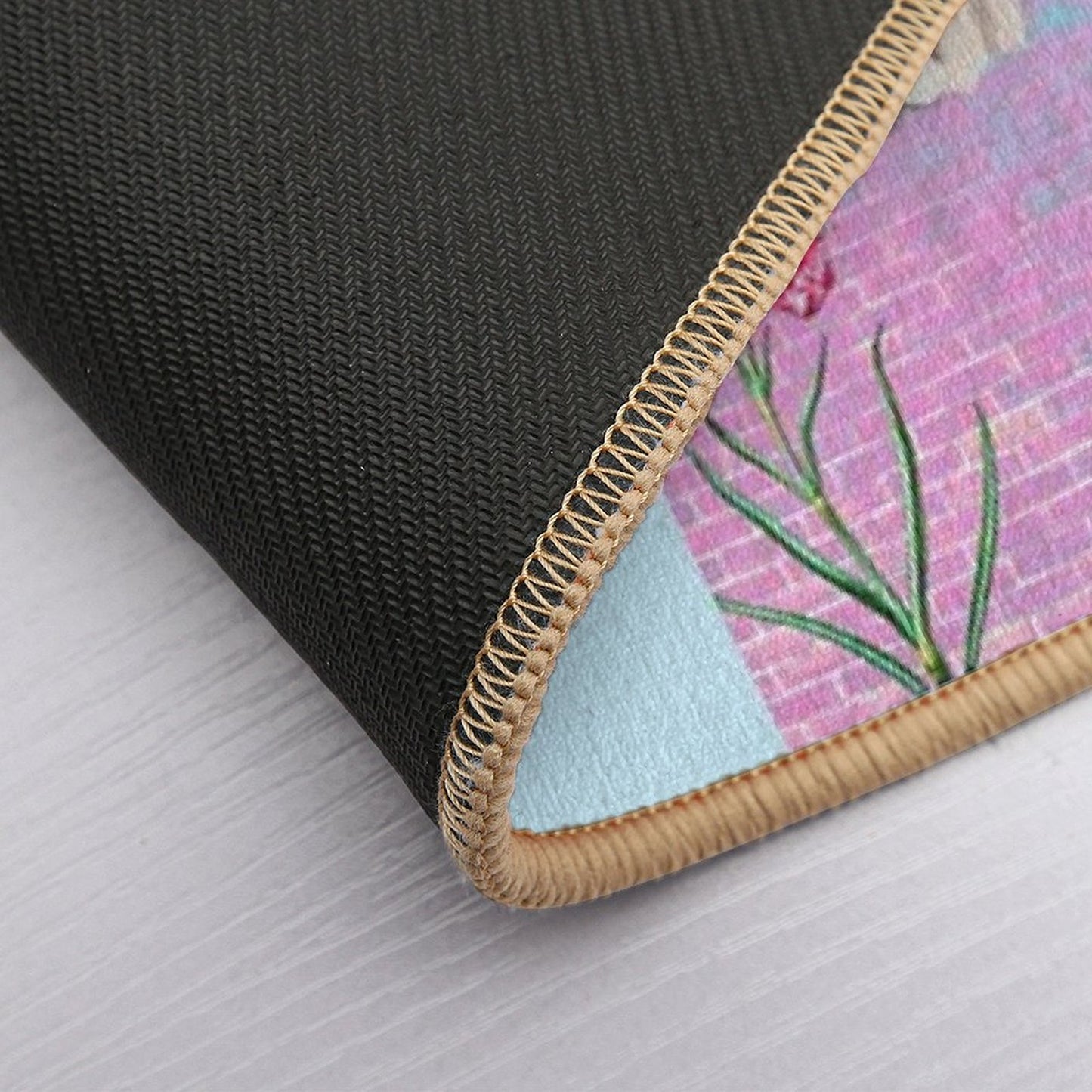 KITTY CAT AND DRAGONFLIES  Non-Slip Bath Mat