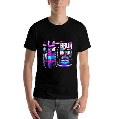 Bruh Its My Birthday Llama Pinata Boy Girl Family Party Bday Lightweight T-Shirt