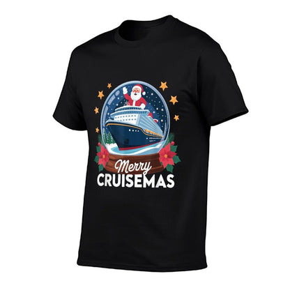 Merry Cruisemas Christmas Family Cruisin Funny Cruise Lover  Wrinkle-resistant T-Shirt