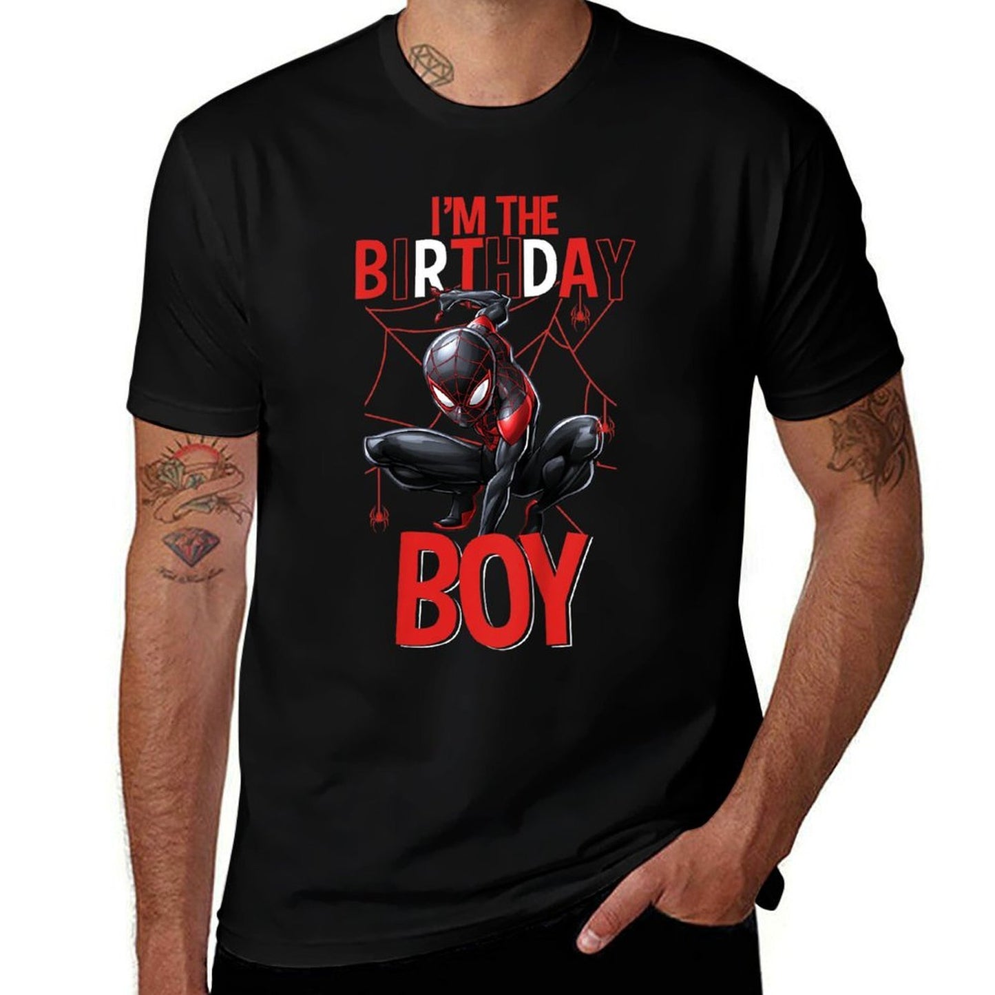 Marvel Spider-Man Miles Morales I'm The Birthday Boy  Quick-drying T-Shirt